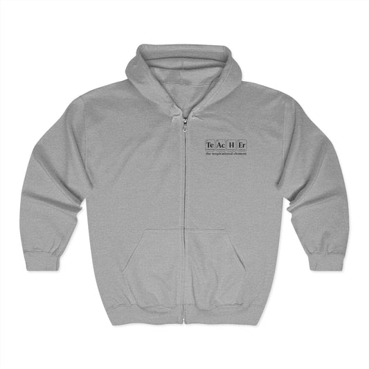 Teacher Genius Hoodie - Unisex Heavy Blend Full Zip Sweatshirt