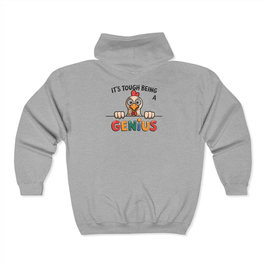 Teacher Genius Hoodie - Unisex Heavy Blend Full Zip Sweatshirt